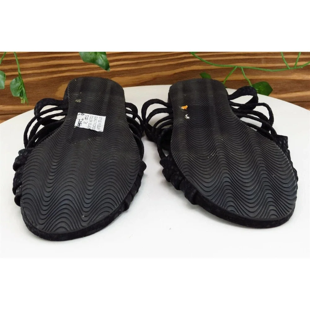 Ivylee Copenhagen Sz 38 M Black Slide Leather Women Sandals - Picture 7 of 7